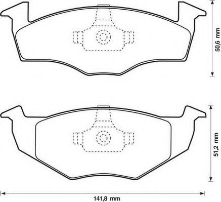 JURID 571915J Тормозные колодки для SEAT TOLEDO (Сеат Толэдо) JURID 571915J Тормозные колодки для SEAT TOLEDO (Сеат Толэдо)