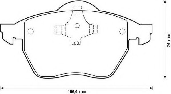 JURID 571921J Тормозные колодки для VOLKSWAGEN (Фольксваген) JURID 571921J Тормозные колодки для VOLKSWAGEN (Фольксваген)