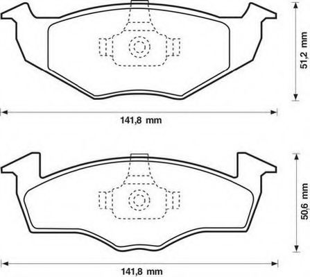 JURID 571923J Тормозные колодки для VOLKSWAGEN (Фольксваген) JURID 571923J Тормозные колодки для VOLKSWAGEN (Фольксваген)