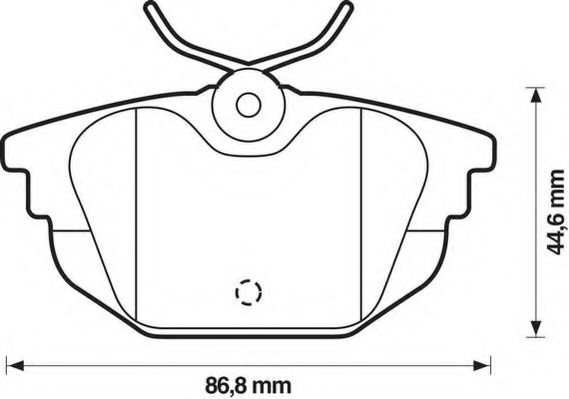 JURID 571979J Тормозные колодки для FIAT TEMPRA (Фиат Тэмпра) JURID 571979J Тормозные колодки для FIAT TEMPRA (Фиат Тэмпра)