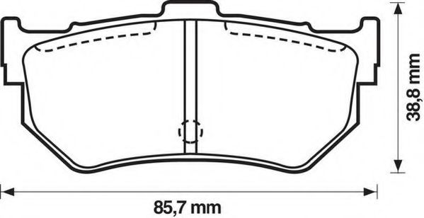 JURID 572133J Тормозные колодки для HONDA ACCORD II (Хонда Аccорд 2) JURID 572133J Тормозные колодки для HONDA ACCORD II (Хонда Аccорд 2)