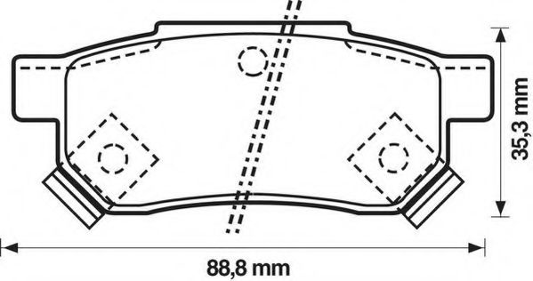 JURID 572136J Тормозные колодки для HONDA PRELUDE III (Хонда Прэлудэ 3) JURID 572136J Тормозные колодки для HONDA PRELUDE III (Хонда Прэлудэ 3)