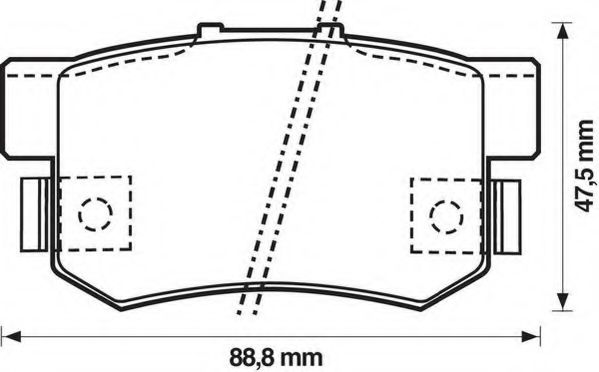 JURID 572138J Тормозные колодки для HONDA PRELUDE III (Хонда Прэлудэ 3) JURID 572138J Тормозные колодки для HONDA PRELUDE III (Хонда Прэлудэ 3)
