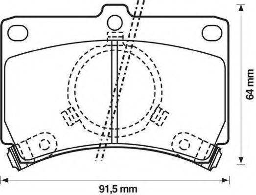 JURID 572144J Тормозные колодки для MAZDA 323 III (Мазда 323 3) JURID 572144J Тормозные колодки для MAZDA 323 III (Мазда 323 3)