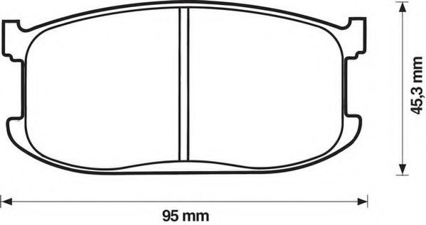 JURID 572149J Тормозные колодки для MAZDA GLC II (Мазда Глc 2) JURID 572149J Тормозные колодки для MAZDA GLC II (Мазда Глc 2)