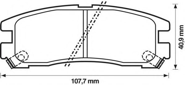 JURID 572186J Тормозные колодки для MITSUBISHI SIGMA (Митсубиши/митсубиси Сигма) JURID 572186J Тормозные колодки для MITSUBISHI SIGMA (Митсубиши/митсубиси Сигма)