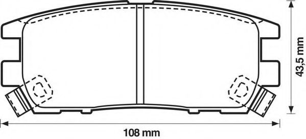 JURID 572200J Тормозные колодки для MITSUBISHI CHALLENGER (Митсубиши/митсубиси Чаллэнгэр) JURID 572200J Тормозные колодки для MITSUBISHI CHALLENGER (Митсубиши/митсубиси Чаллэнгэр)