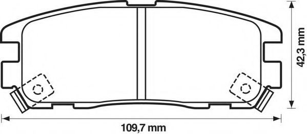 JURID 572221J Тормозные колодки для OPEL FRONTERA B (Опель Фронтера б) JURID 572221J Тормозные колодки для OPEL FRONTERA B (Опель Фронтера б)