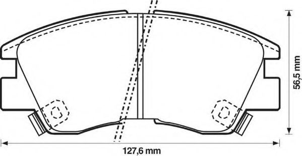 JURID 572281J Тормозные колодки для MITSUBISHI COLT/RODEO (Митсубиши/митсубиси Cолт/родэо) JURID 572281J Тормозные колодки для MITSUBISHI COLT/RODEO (Митсубиши/митсубиси Cолт/родэо)