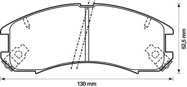 JURID 572317J Тормозные колодки для MAZDA 626 III (Мазда 626 3) JURID 572317J Тормозные колодки для MAZDA 626 III (Мазда 626 3)
