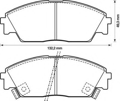 JURID 572330J Тормозные колодки для HONDA PRELUDE III (Хонда Прэлудэ 3) JURID 572330J Тормозные колодки для HONDA PRELUDE III (Хонда Прэлудэ 3)