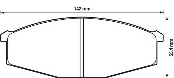 JURID 572361J Тормозные колодки для NISSAN PICKUP III (Ниссан Пиcкуп 3) JURID 572361J Тормозные колодки для NISSAN PICKUP III (Ниссан Пиcкуп 3)
