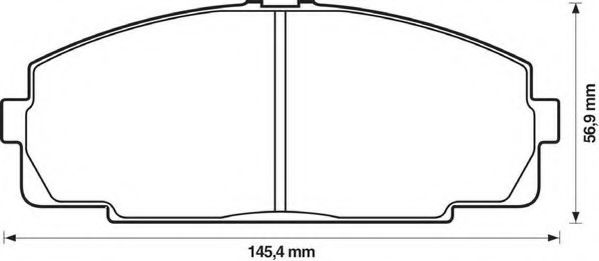 JURID 572367J Тормозные колодки для TOYOTA HIACE II (Тойота/тоета Хиаcэ 2) JURID 572367J Тормозные колодки для TOYOTA HIACE II (Тойота/тоета Хиаcэ 2)