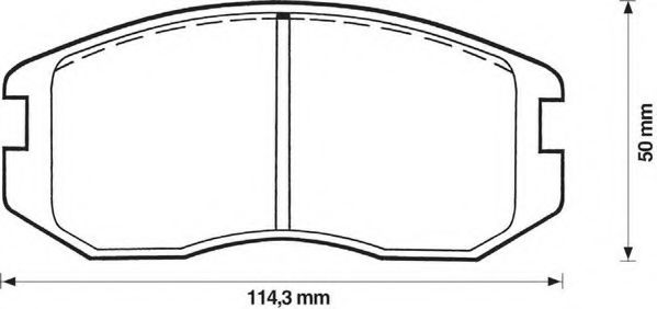 JURID 572375J Тормозные колодки для MITSUBISHI LANCER IV (Митсубиши/митсубиси Ланcэр иv) JURID 572375J Тормозные колодки для MITSUBISHI LANCER IV (Митсубиши/митсубиси Ланcэр иv)