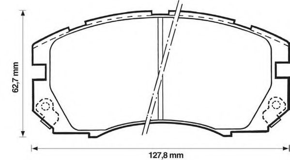 JURID 572377J Тормозные колодки для SUBARU LEGACY OUTBACK (Субару Легаси аутбэк) JURID 572377J Тормозные колодки для SUBARU LEGACY OUTBACK (Субару Легаси аутбэк)