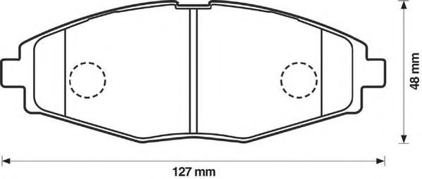 JURID 572402J Тормозные колодки для DAEWOO MATIZ (Дэу Матиз) JURID 572402J Тормозные колодки для DAEWOO MATIZ (Дэу Матиз)
