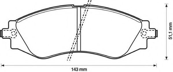 JURID 572407J Тормозные колодки для DAEWOO KONDOR (Дэу Кондор) JURID 572407J Тормозные колодки для DAEWOO KONDOR (Дэу Кондор)