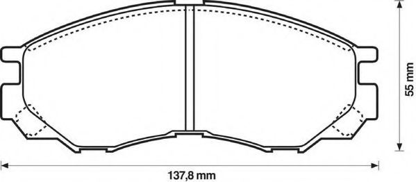 JURID 572419J Тормозные колодки для MITSUBISHI L 400 / SPACE GEAR (Митсубиши/митсубиси Л 400 / спаcэ гэар) JURID 572419J Тормозные колодки для MITSUBISHI L 400 / SPACE GEAR (Митсубиши/митсубиси Л 400 / спаcэ гэар)