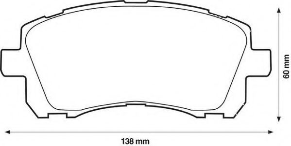 JURID 572423J Тормозные колодки для SUBARU LIBERTY III (Субару Либэртъ 3) JURID 572423J Тормозные колодки для SUBARU LIBERTY III (Субару Либэртъ 3)