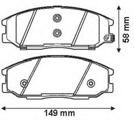 JURID 572453J Тормозные колодки для SSANGYONG KYRON (Сан-янг/санянг Кайрон) JURID 572453J Тормозные колодки для SSANGYONG KYRON (Сан-янг/санянг Кайрон)