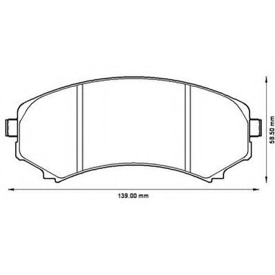 JURID 572497J Комплект тормозных колодок, дисковый тормоз 