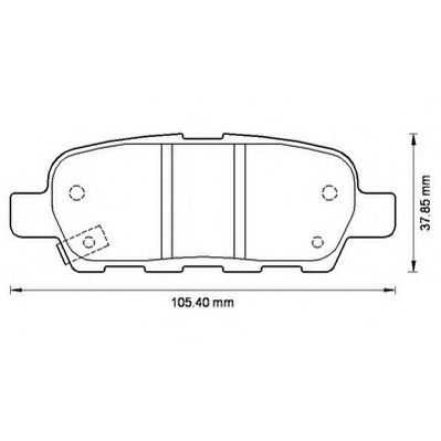 JURID 572501J Тормозные колодки для NISSAN TEANA I (Ниссан Теана 1) JURID 572501J Тормозные колодки для NISSAN TEANA I (Ниссан Теана 1)