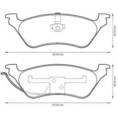 JURID 572505J Тормозные колодки для CHRYSLER TOWN COUNTRY IV (Крайслер Таун кантри 4) JURID 572505J Тормозные колодки для CHRYSLER TOWN COUNTRY IV (Крайслер Таун кантри 4)