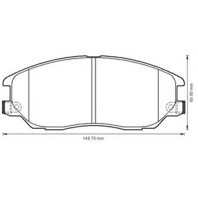 JURID 572518J Тормозные колодки для SSANGYONG RODIUS (Сан-янг/санянг Родиус)