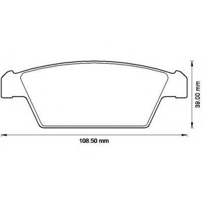 JURID 572530J Тормозные колодки для DAEWOO (Дэу) JURID 572530J Тормозные колодки для DAEWOO (Дэу)