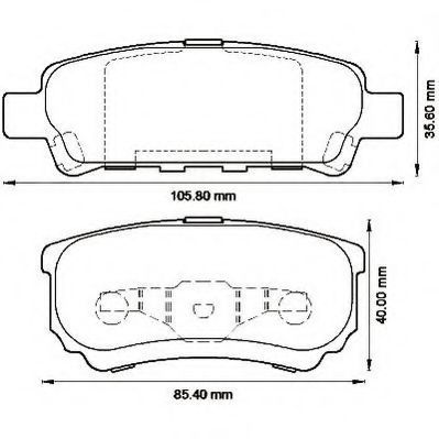 JURID 572547J Тормозные колодки для MITSUBISHI LANCER (Митсубиши/митсубиси Ланcэр) JURID 572547J Тормозные колодки для MITSUBISHI LANCER (Митсубиши/митсубиси Ланcэр)