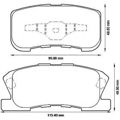 JURID 572565J Комплект тормозных колодок, дисковый тормоз 