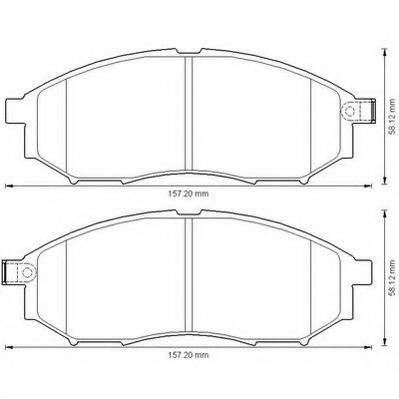 JURID 572575J Тормозные колодки для INFINITI M37 (Инфинити М37) JURID 572575J Тормозные колодки для INFINITI M37 (Инфинити М37)