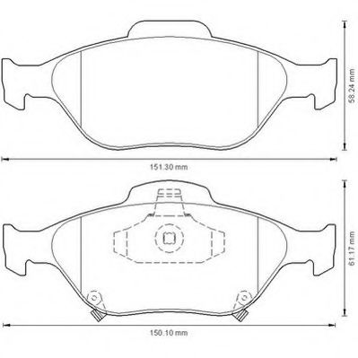 JURID 572576J Тормозные колодки для DAIHATSU CHARADE (Дайхатсу Чарадэ) JURID 572576J Тормозные колодки для DAIHATSU CHARADE (Дайхатсу Чарадэ)