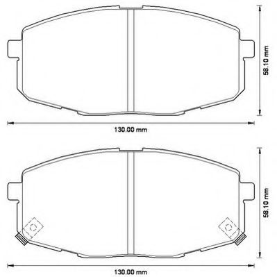 JURID 572577J Тормозные колодки для KIA FORTE II (Киа Фортэ 2) JURID 572577J Тормозные колодки для KIA FORTE II (Киа Фортэ 2)