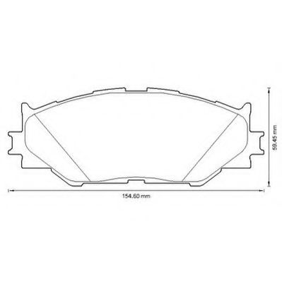 JURID 572620J Комплект тормозных колодок, дисковый тормоз 