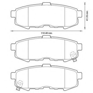 JURID 572630J Комплект тормозных колодок, дисковый тормоз 