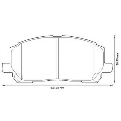 JURID 572636J Комплект тормозных колодок, дисковый тормоз 