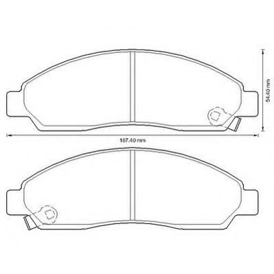 JURID 572643J Комплект тормозных колодок, дисковый тормоз 