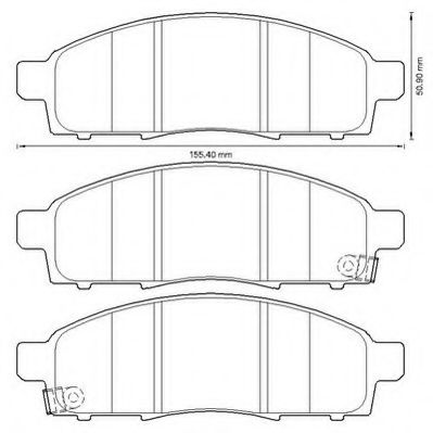 JURID 572646J Комплект тормозных колодок, дисковый тормоз 