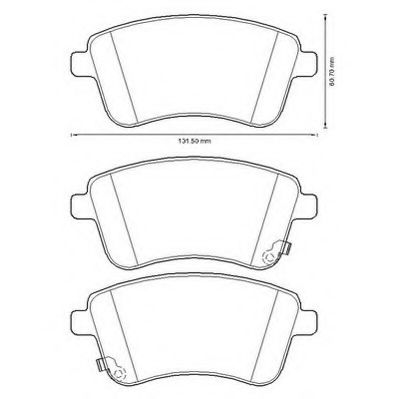 JURID 572657J Комплект тормозных колодок, дисковый тормоз 