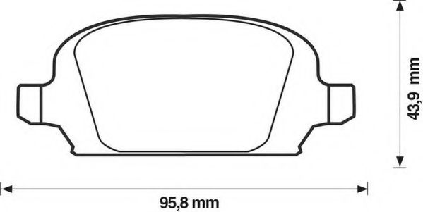 JURID 573009J Тормозные колодки для OPEL VITA C (Опель Vита c) JURID 573009J Тормозные колодки для OPEL VITA C (Опель Vита c)