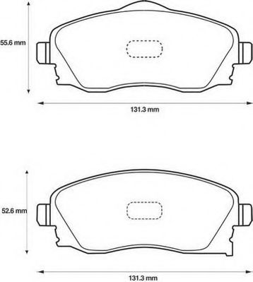 JURID 573011J Тормозные колодки для OPEL VITA C (Опель Vита c) JURID 573011J Тормозные колодки для OPEL VITA C (Опель Vита c)