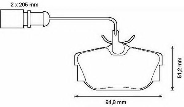 JURID 573049J Тормозные колодки для VOLKSWAGEN T4 CARAVELLE (Фольксваген Т4 cараvэллэ) JURID 573049J Тормозные колодки для VOLKSWAGEN T4 CARAVELLE (Фольксваген Т4 cараvэллэ)