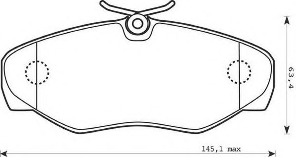 JURID 573058J Комплект тормозных колодок, дисковый тормоз 