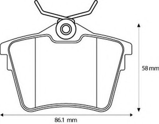 JURID 573133J Тормозные колодки для PEUGEOT 407 (Пежо 407) JURID 573133J Тормозные колодки для PEUGEOT 407 (Пежо 407)
