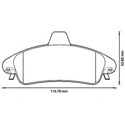 JURID 573213J Тормозные колодки для FORD MONDEO (Форд Мондэо) JURID 573213J Тормозные колодки для FORD MONDEO (Форд Мондэо)