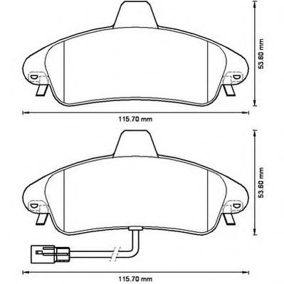 JURID 573214J Тормозные колодки для FORD MONDEO (Форд Мондэо) JURID 573214J Тормозные колодки для FORD MONDEO (Форд Мондэо)