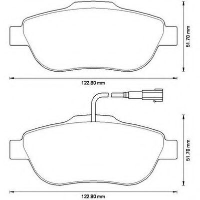 JURID 573266J Тормозные колодки для FIAT 500 (Фиат 500) JURID 573266J Тормозные колодки для FIAT 500 (Фиат 500)