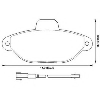 JURID 573267J Тормозные колодки для FIAT 500 (Фиат 500) JURID 573267J Тормозные колодки для FIAT 500 (Фиат 500)