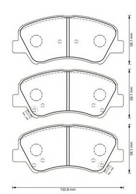 JURID 573368J Тормозные колодки для HYUNDAI FLUIDIC ELANTRA (Хендай Флуидиc элантра) JURID 573368J Тормозные колодки для HYUNDAI FLUIDIC ELANTRA (Хендай Флуидиc элантра)